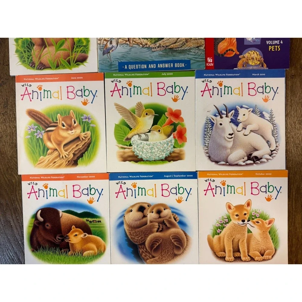 National Wildlife Federation Animal Baby Book Lot Plus‎ Extras Brittanica Pets